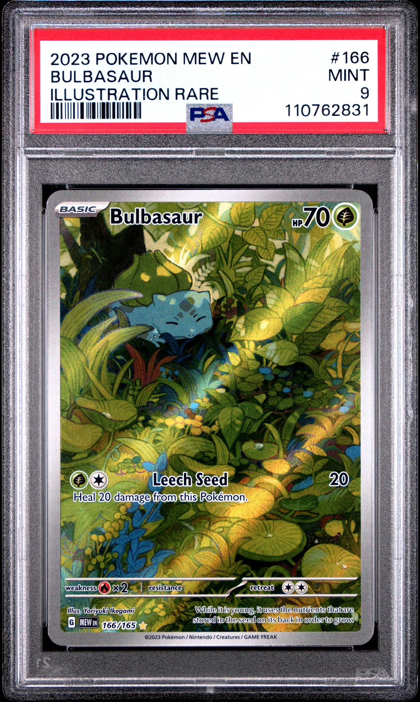 Bulbasaur #166 PSA9