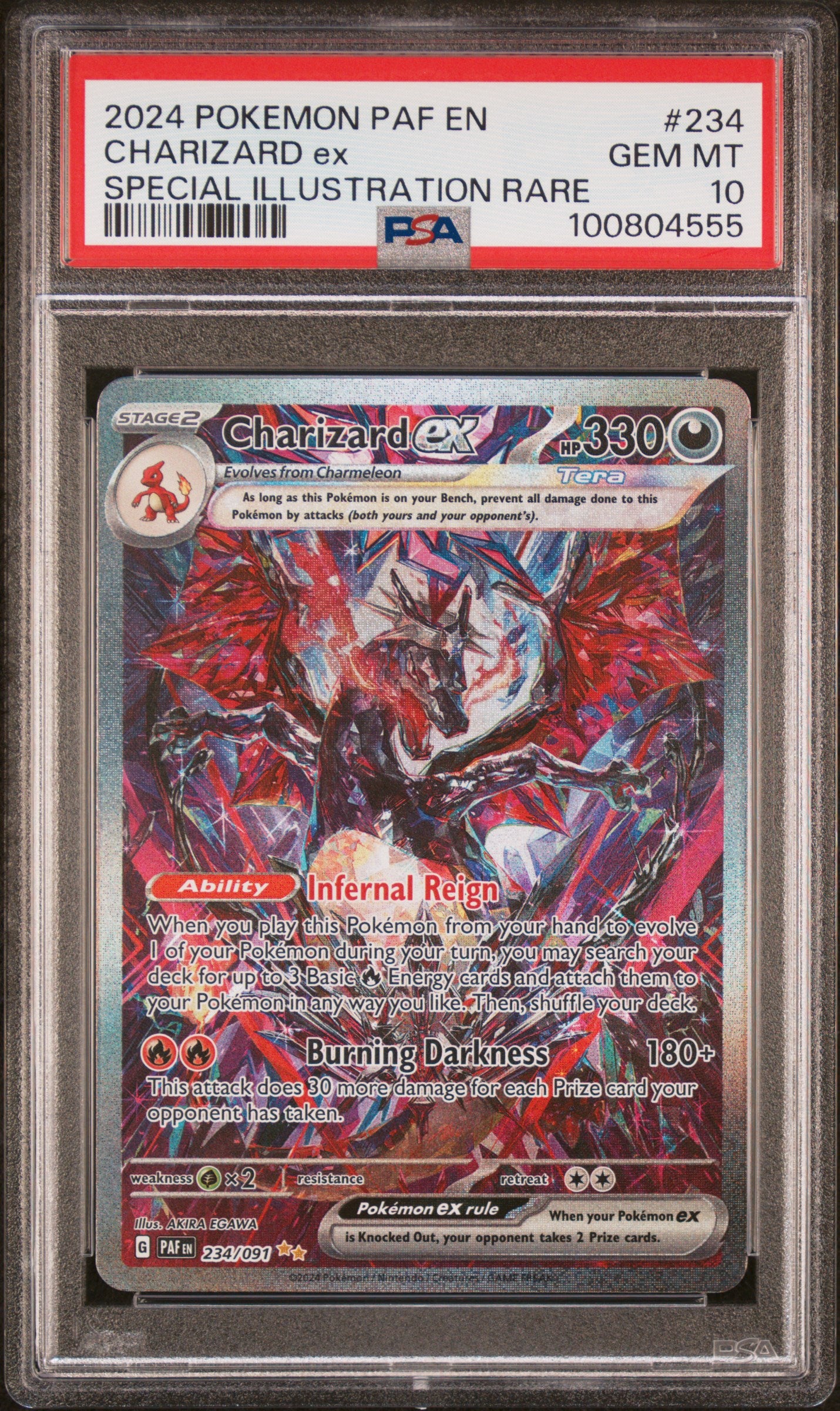 Charizard ex #234 PSA10