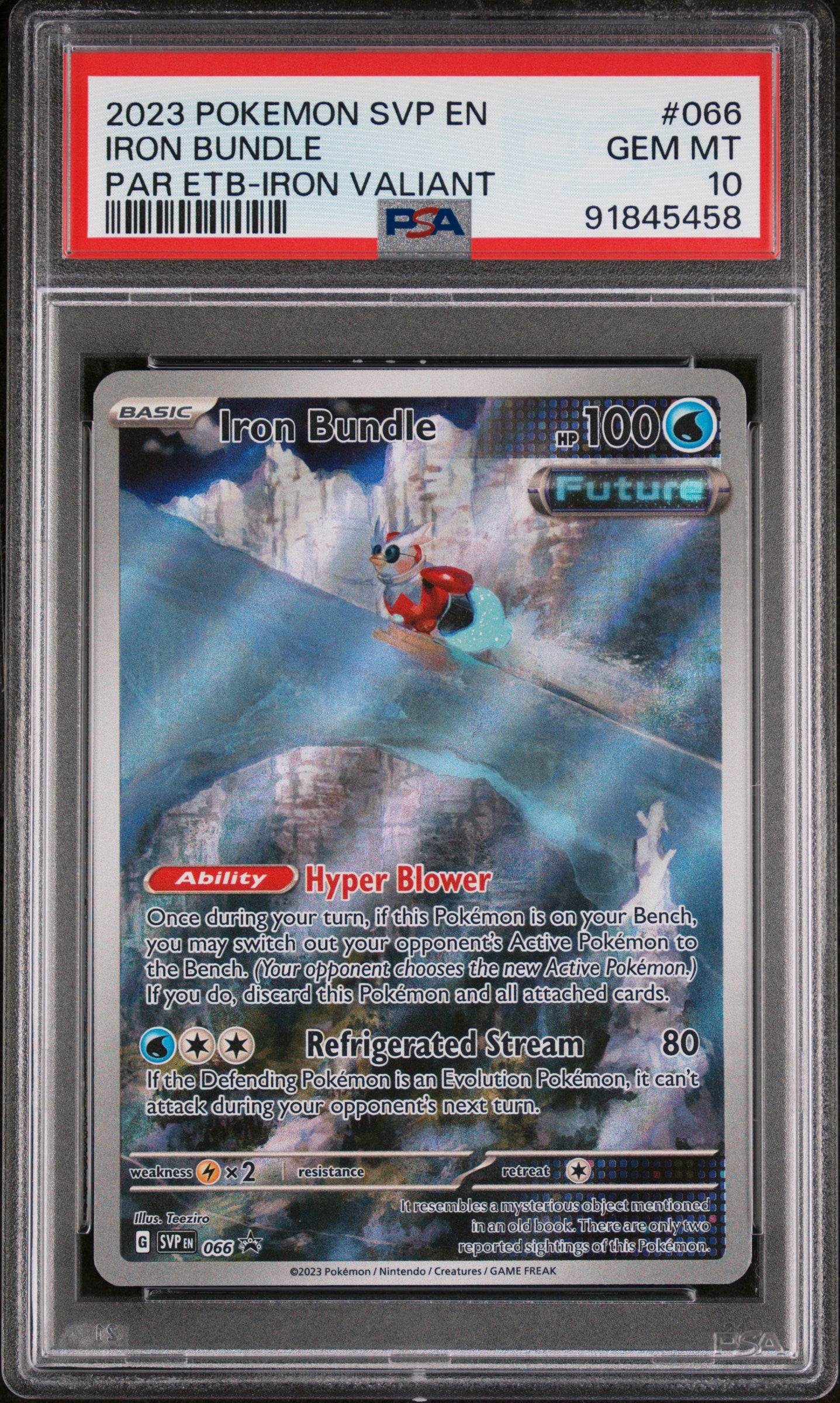 Iron Bundle PAR ETB Black Star Promo #066 PSA 10