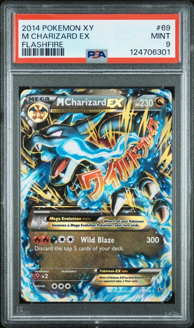 M Charizard Ex #69 PSA9