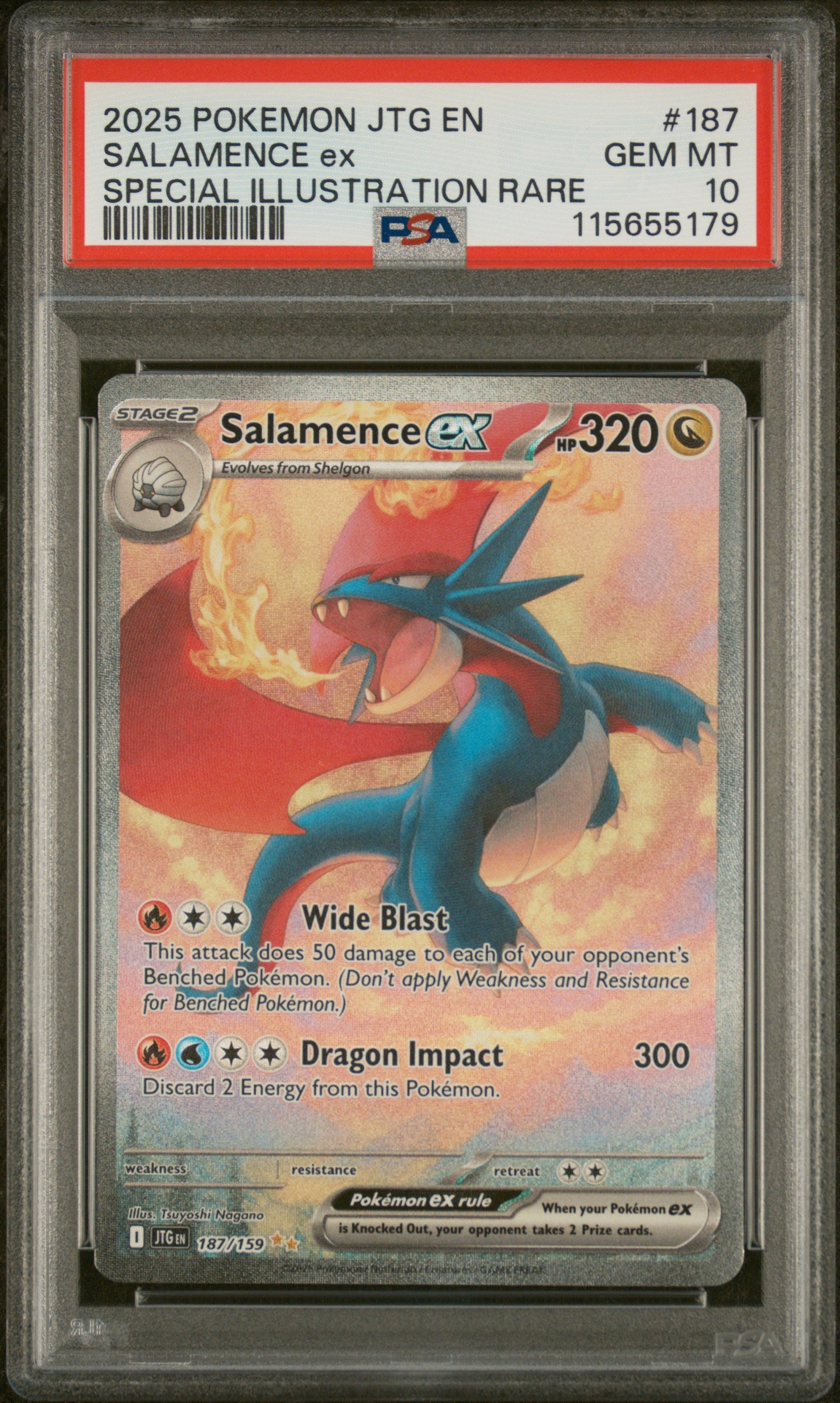 Salamence ex JTG #187 PSA10