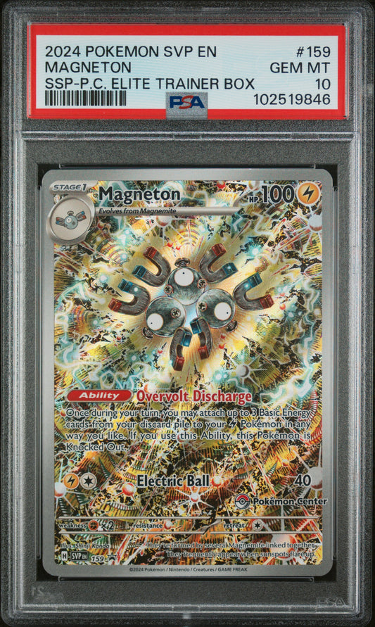 Magneton Pokemon Center #159 PSA10