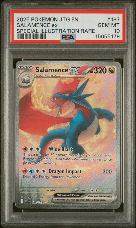Salamence ex JTG #187 PSA10